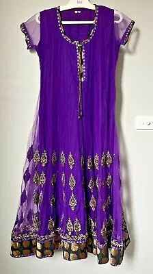 $32.17 • Buy Indian Women Dress Medium Siz Purple Party/Wedding Wear Traditional With Pants