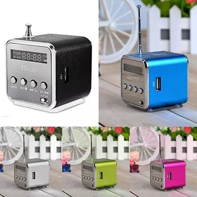 1 Pcs TD-V26 Portable Mini Speaker Music Player FM Micro Radio USB MP3 TF W-new. • $8.09