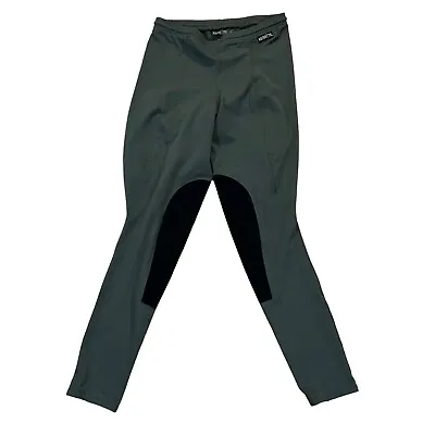 Kerrits Women's Riding Pants Leggings Olive Green Black Elastic Waist Large • $12.74