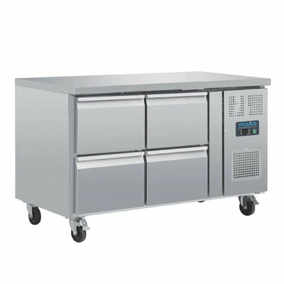 £2254.50 • Buy Polar Four Drawer Counter Fridge 4 X 1/1 GN Stainless - DA547 Commercial 