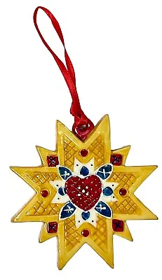 Vintage Villeroy & Boch Scandanavian Christmas Ornament Rosemahl Style Star • $45.95