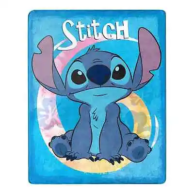 $15.50 • Buy Disney Lilo & Stitch Throw Blanket 40x50 100% Polyester Silk Touch-USA