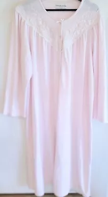 Miss Elaine Womens Size 2X* Long Sleeve Nightgown Pink • $15.98