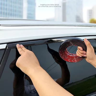 $10.86 • Buy Car Side Door Black Strip Bumper Protector Trim Tape Sticker Accessories