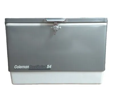 COLEMAN Steel Belted 54 Quart Ice Chest Cooler Vintage Gray • $60