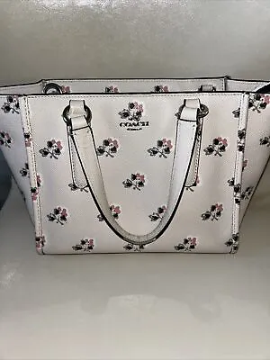 Coach Bramble Rose Carryall Mini Satchel Hand Bag Purse • $39.99