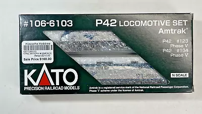 New N Scale Kato Amtrak P42 Phase V Diesel Engine Locomotive Set 106-6103 • $100.99