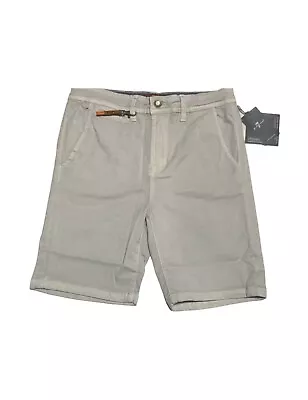 New 7 For All Mankind Boys Sport Chino Shorts Size 12 NWT Gray Stretch • $16.79