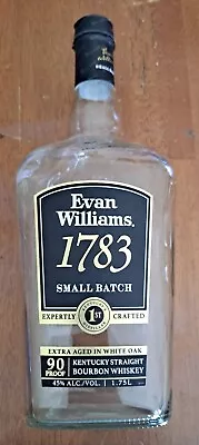 EMPTY Evan Williams 1783 Kentucky Straight Bourbon Whiskey 1.75L Bottle • $7.99