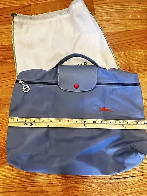 Authentic Longchamp Le Pliage Document Bag Msrp $120 Preowned Blue • $36.50