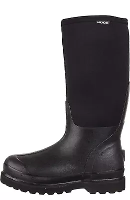 Bogs Mens Black Rubber Classic High Winter Boots Size 9 • $87.50