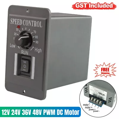 NEW12V 24V 36V 48V PWM DC Motor Speed Controller Reversible Switch 40A Regulator • $21.49