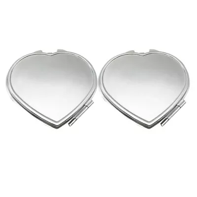 2pcs Pocket Mirror Small Pocket Mirror Lightweight Makeup Mirrors Purse Mirror • £8.75