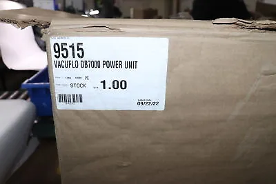 $372.75 • Buy Vacuflo Power Unit DB7000 120V 6 Gal 20a 110 CFM  13  Dia. X 40 -40 Lbs 9515