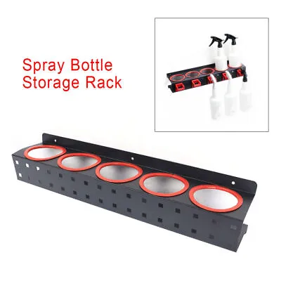 Spray Bottle Holder Aerosol Can Storage Rack Wall Mounted Van Garage • $25.65