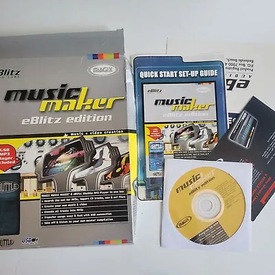 Magix Music Maker EBlitz Edition CD-Rom With MP3 Player - Great Condition • $10.99