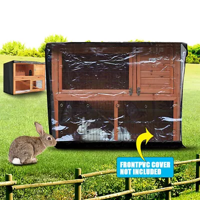 Bunny Rabbit Hutch Cover Outdoor Anti-UV Waterproof 2 Decker Pet Crate DustCover • $14.09