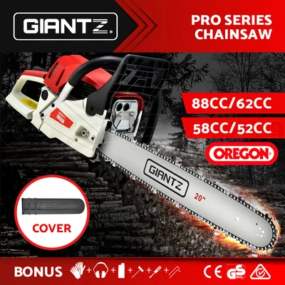 $197.95 • Buy Giantz Chainsaw Petrol Commercial Chain Saw E-Start Bar Top Handle Tree Pruning