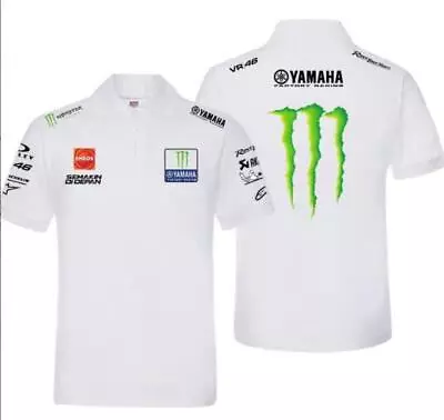 T-shirt YAMAHA Men's Casual Racing Shirt Short-Sleeved Sport Tee Tops 2024 S-3XL • £28.18