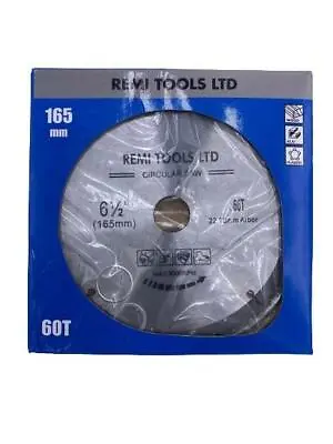 Circular Saw Blade 165mm X 60T Fits To DeWalt Makita Bosch Etc • £7.99