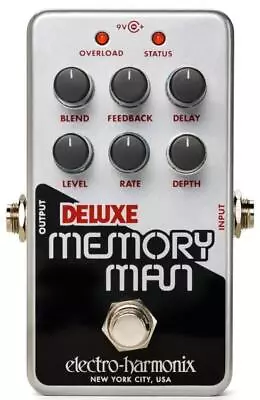 Electro-Harmonix Nano Deluxe Memory Man Guitar Echo Chorus Vibrato Pedal EHX • $213.30