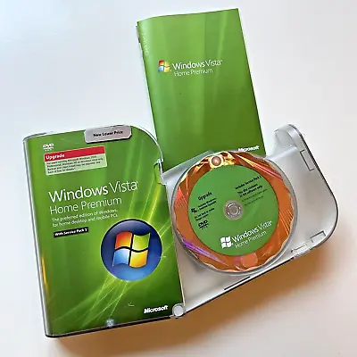 Microsoft Windows UPGRADE Vista Home Premium - MS WIN 32 Bit - DVD Retail Box • $64.95