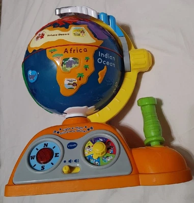 $15 • Buy VTech Fly & Learn Talking World Globe Tested READ