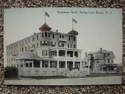 Spring Lake Beach Nj-shoreham Hotel-new Jersey-monmouth County • $9.95