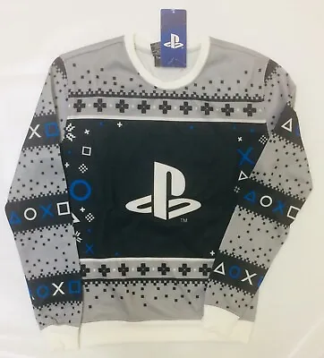 $15.95 • Buy BNWT Playstation Christmas Holiday Ugly Sweater Sz Small Black