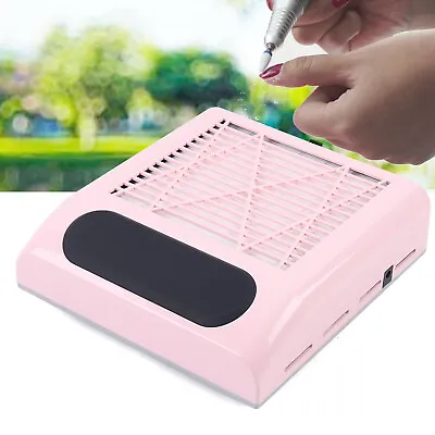 80W Nail Dust Collector Manicure Nail Vacuum Cleaner For Nails Salon Portable  • $28.20