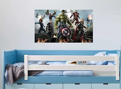 £3.85 • Buy AVENGERS WALL ART STICKER - 7 X Great Sizes - Great Decal For Any Room