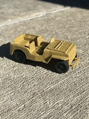 Vintage Marx Desert Fox Playset Tan Jeep • $16