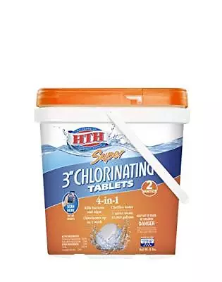 HTH 42037 Super 3-inch Chlorinating Tablets For Swimming Pools 8 Lbs • $110.48