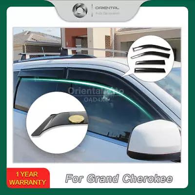 Premium Weathershields Weather Shields For Jeep Grand Cherokee WK 2010-2021 • $63