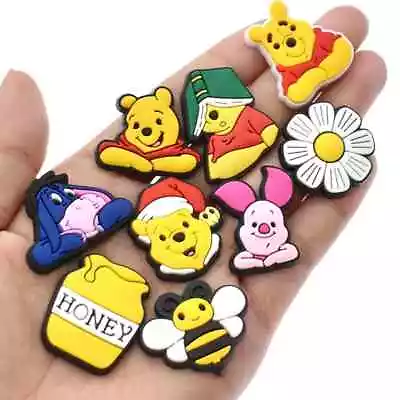 Jibbitz Charms For Crocs Winnie The Pooh  Shoe PVC Accessories • £3.96