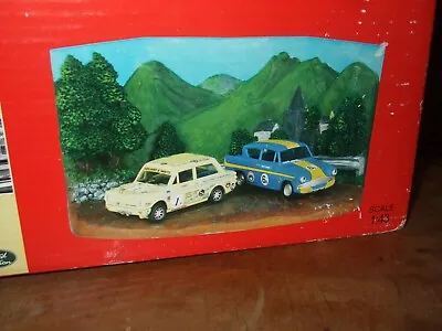 Vintage Vanguards Ford Anglia & Hillman Imp Racing Diorama 1:43 Limited Edition • £34.50