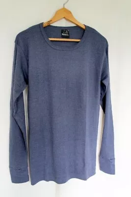 Mens REGATTA Professional Denim Blue Long Sleeve Thermal Vest - SIze Large • £8