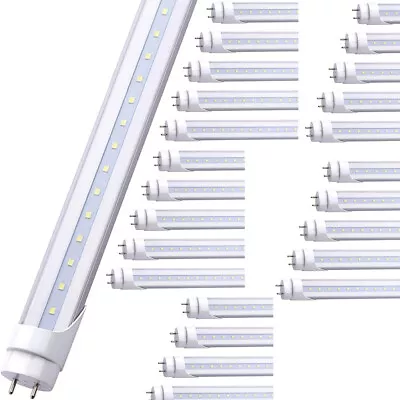 T8 4FT G13 Bi Pin LED Tube Light Bulbs 22W LED Shop Light 5000K Double End Power • $127.93