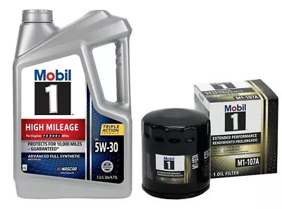 Mobil1 M1-107A Engine Oil Filter & 5 Quarts Mobil1 5W30 Full Syn. H/M Motor Oil • $59.49