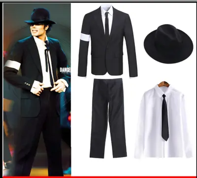 Michael Jackson Billie Jean MJ Costume Accessories MJ Jacket/Pant/Glove/Socks • £58.79