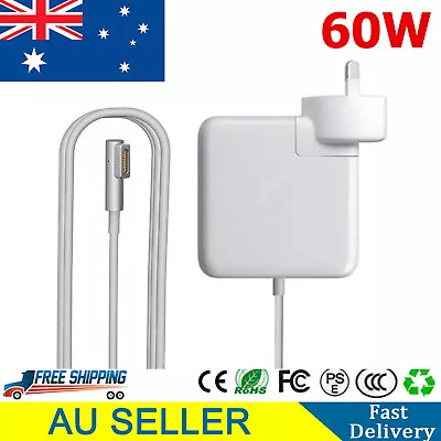 60W Charger For Apple MacBook Pro 13  A1278 Mag 1 L-Tip Shape AC Adapter Laptop • $24.99