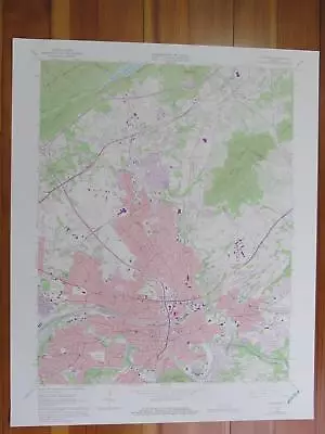 Roanoke Virginia 1978 Original Vintage USGS Topo Map • $39.95