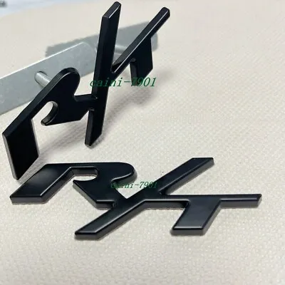 2X OEM For RT Front Grill Emblems Full Black R/T Car Trunk Rear Badge Stickers • $14.95