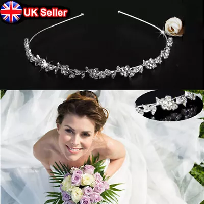 Diamond Jewel Pearl Headband Crystal Women Hair Band Girl Ladies Headwear Gift • £4.59