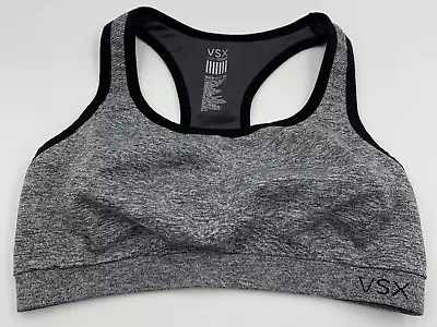  Victoria Secret Womens Sports Bra Sz Medium Gray Yoga Gym • $13.99