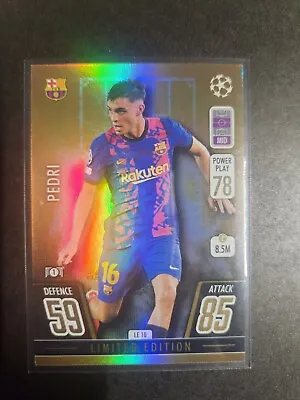 Topps Match Attax Extra UEFA Champions League Pedri Limited Edition Gold  #LE10 • $1.25