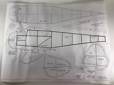 BLUEPRINT/ PLANS ONLY Monocoupe 90A #FF81 Easy Built Models Airplane Kit • $18.99