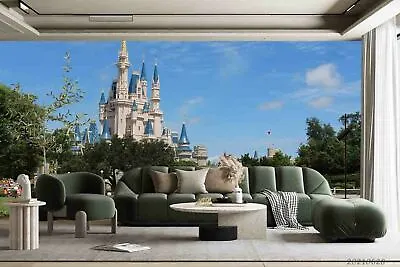3D Palace Landscape Wallpaper Wall Mural Removable Self-adhesive Sticker2744 • $179.99