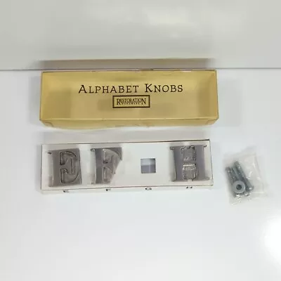 Restoration Hardware Alphabet Knobs EFH Missing G • $14.99