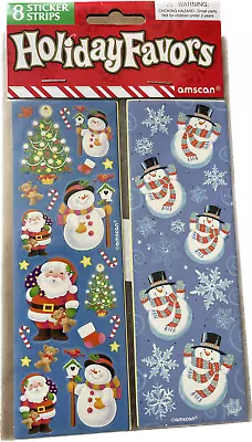 £1.99 • Buy Christmas Holiday Favors 8 Sticker Strips